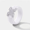 AELIA Flex Ring in Carrara White