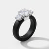 CAPITOLINE Flex Ring in Vesuvius Black, three-quarter view