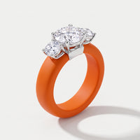 CAPITOLINE Flex Ring in Etna Orange