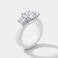CAPITOLINE Flex Ring in Carrara White