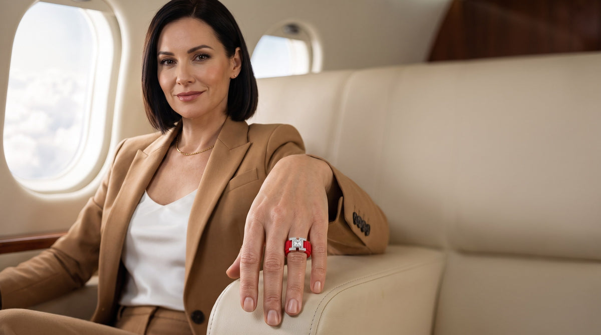 Woman wearing the PANTHEON ring