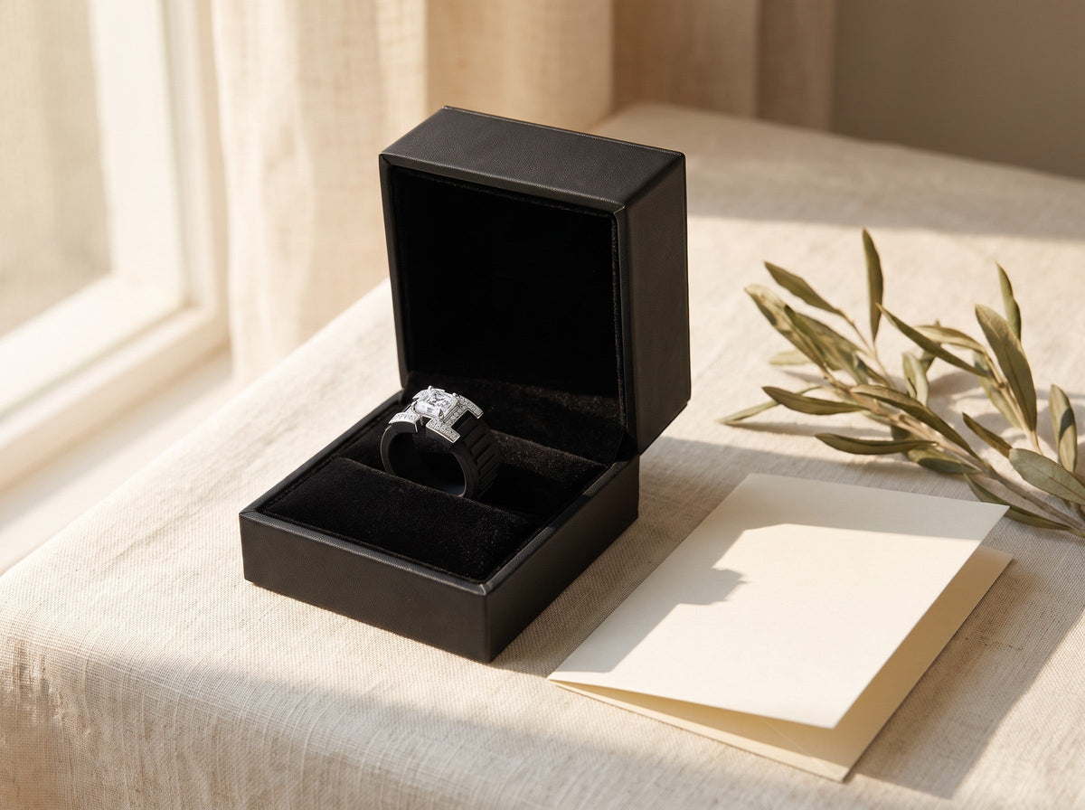 PANTHEON Flex Ring in its gift box